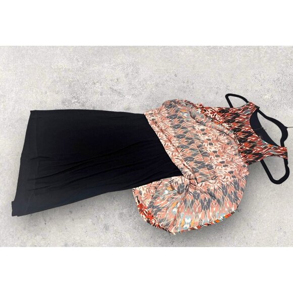 Karen Kane Women S Woods Patterned Boho Sleeveless Scoop Neck Maxi Dress USA - Picture 8 of 9